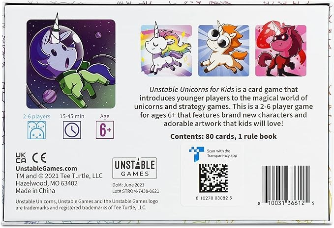 Unstable Unicorns For Kids Card Game