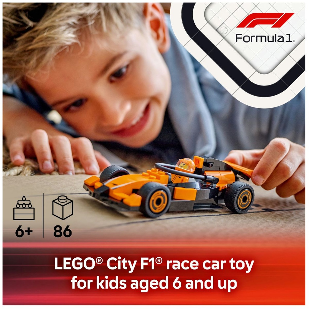LEGO 60442 City F1 Driver with McLaren Race Car