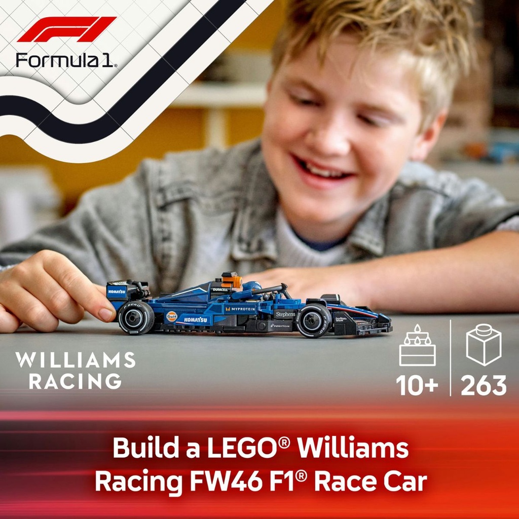 LEGO 77249 Speed Champions Williams Racing FW46 F1 Race Car