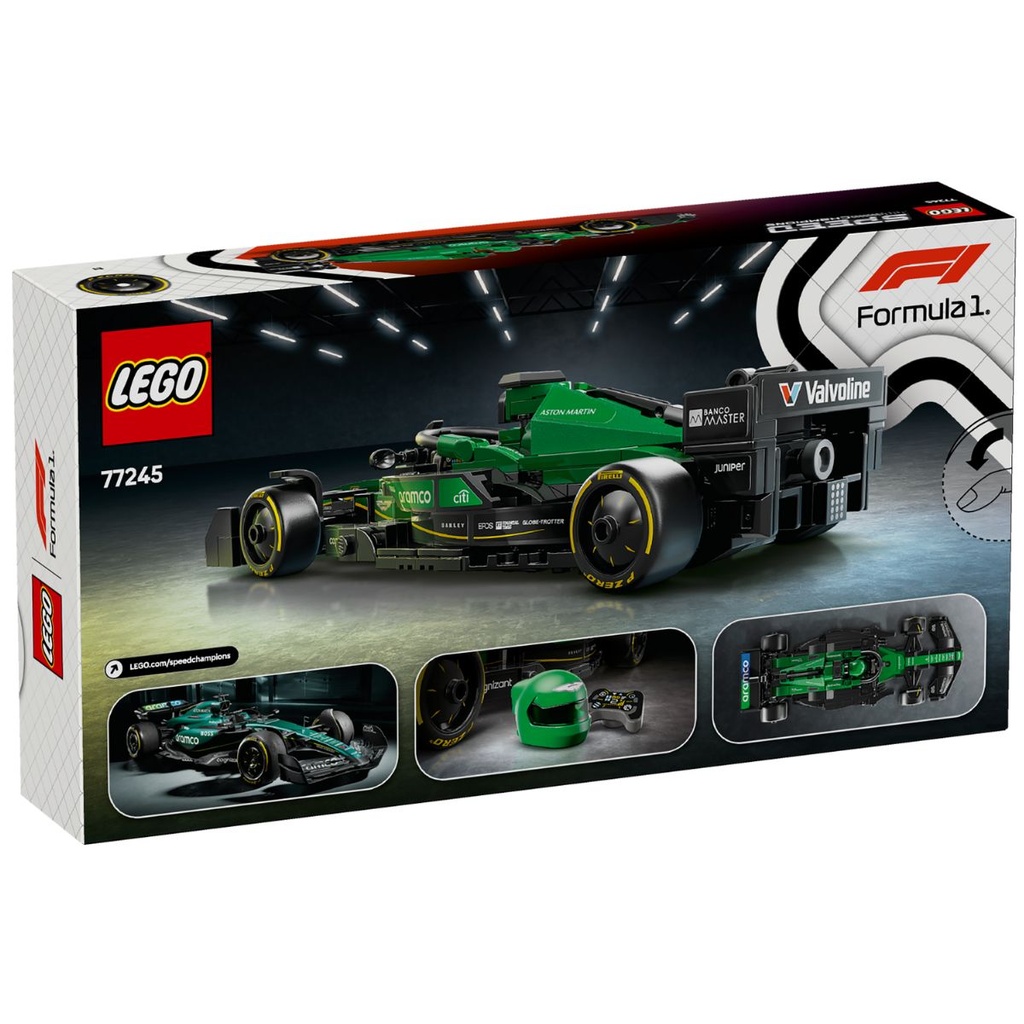 LEGO 77245 Speed Champions Aston Martin Aramco F1 AMR24 Race Car