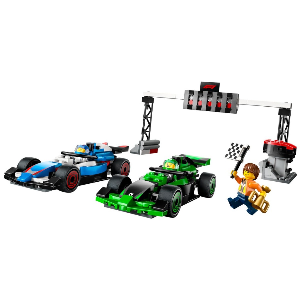LEGO 60474 City F1 Grid with VCARB &amp; Sauber Race Cars