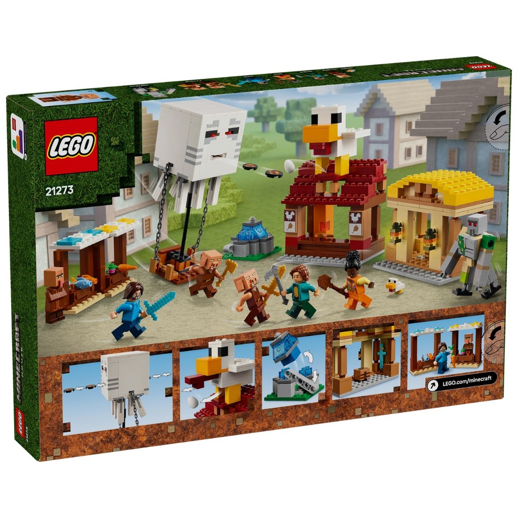 LEGO 21273 Minecraft The Ghast Balloon Village Attack