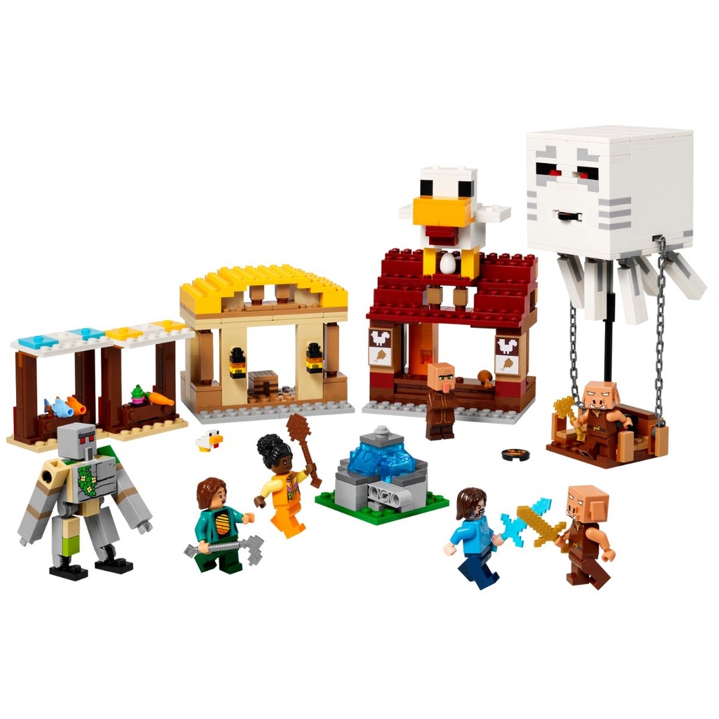 LEGO 21273 Minecraft The Ghast Balloon Village Attack