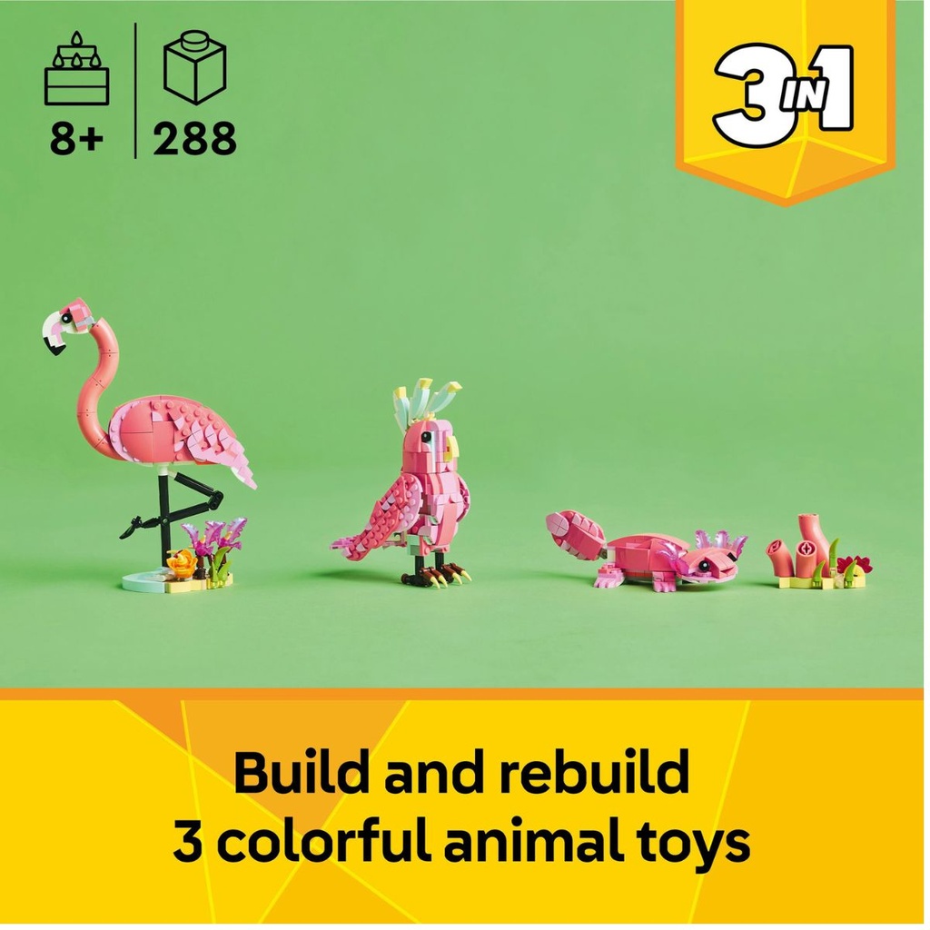 LEGO 31170 Creator Wild Animals Pink Flamingo
