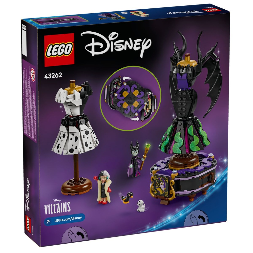 LEGO 43262 Disney Villains Maleficent’s and Cruella De Vil’s Dresses