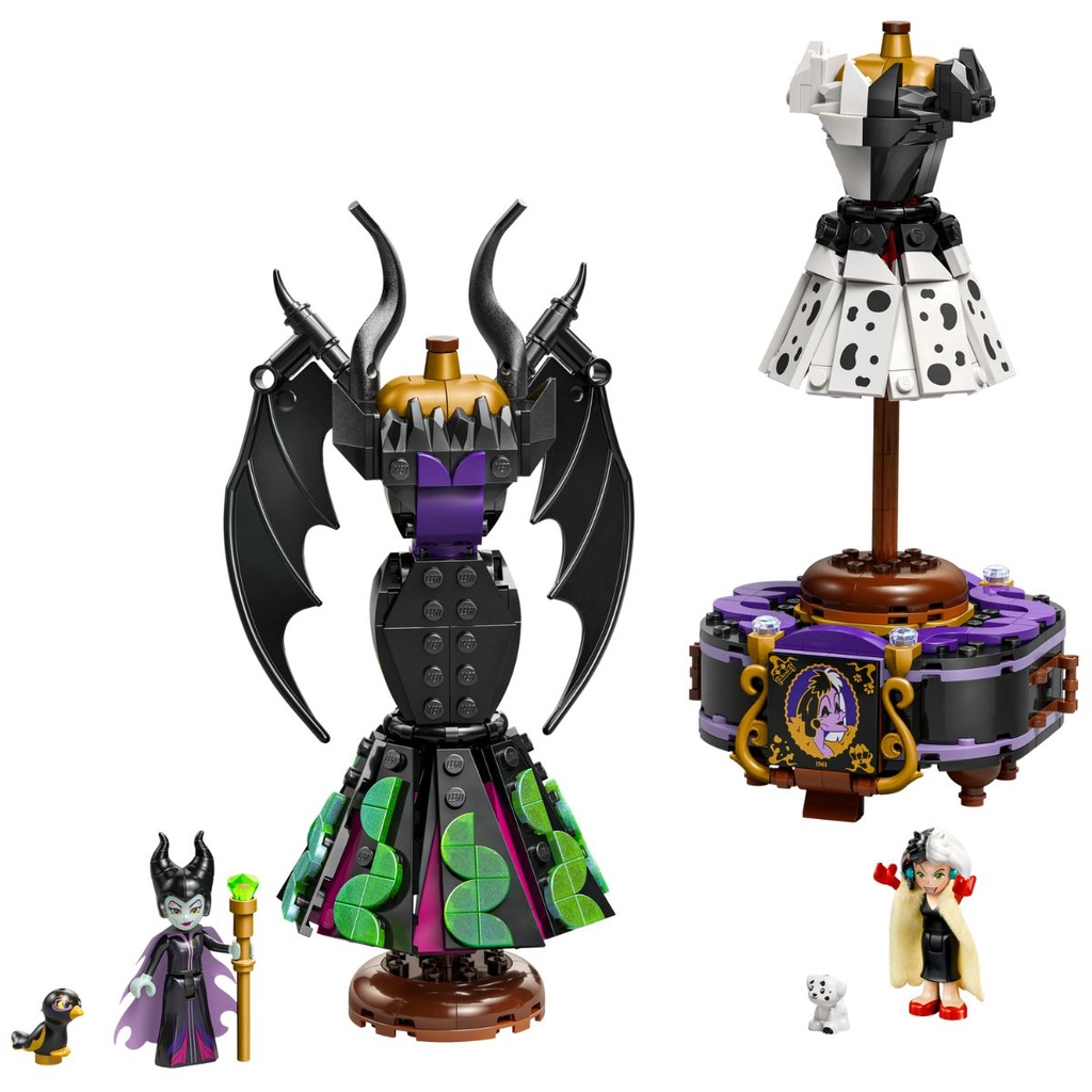 LEGO 43262 Disney Villains Maleficent’s and Cruella De Vil’s Dresses