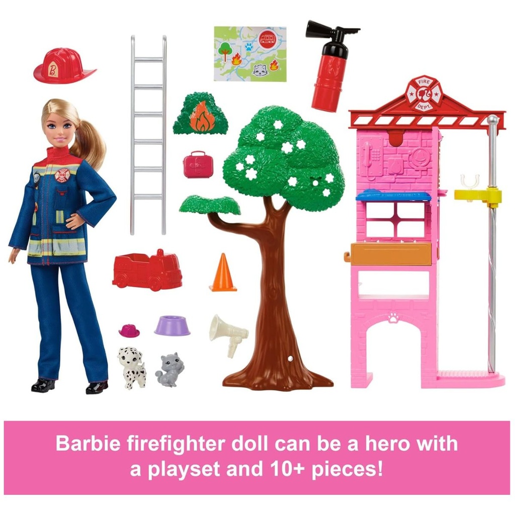Barbie Firefighter Playset