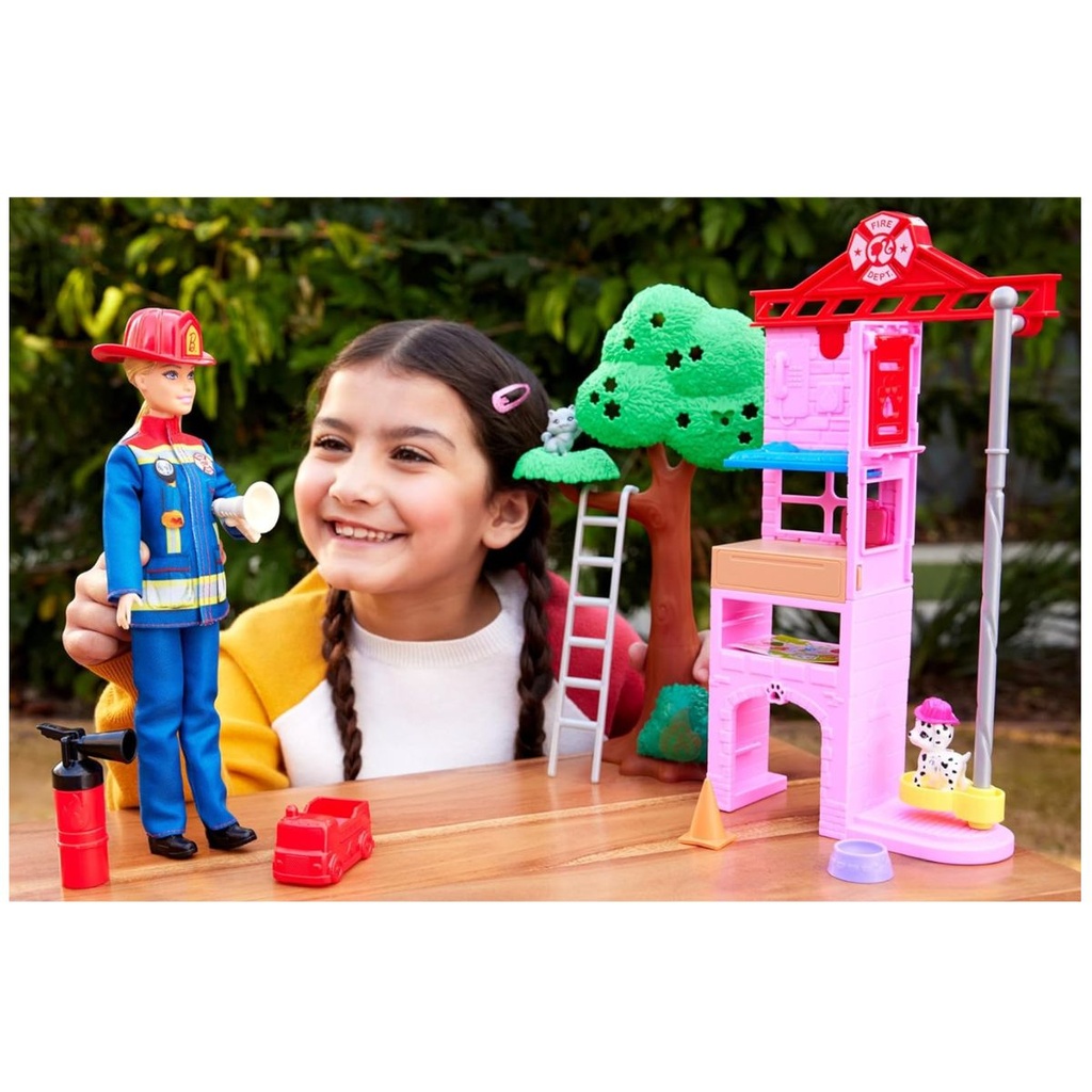 Barbie Firefighter Playset