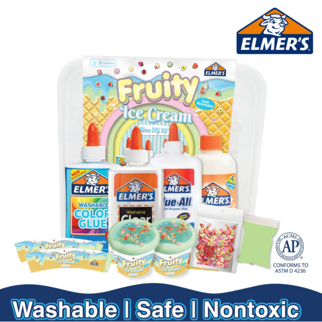 Elmers Fruity Ice Cream-Fresh Watermelon DIY Kit