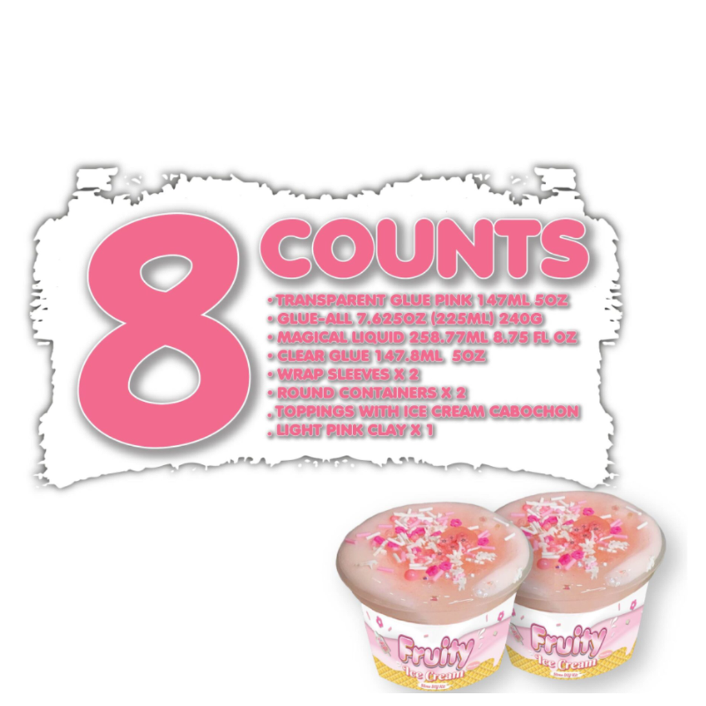 Elmers Fruity Ice Cream-Sakura Berry DIY Kit