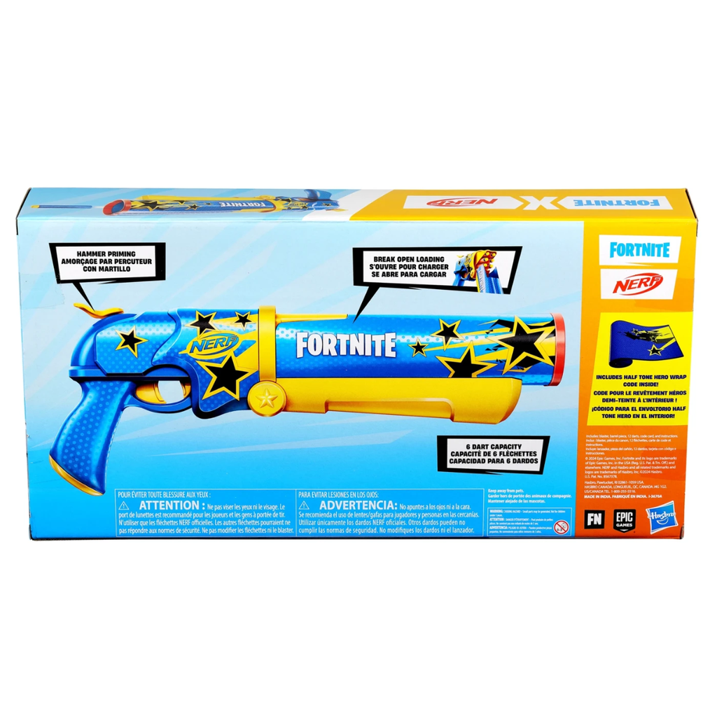 NERF Fortnite Half Tone Hero Dart Blaster