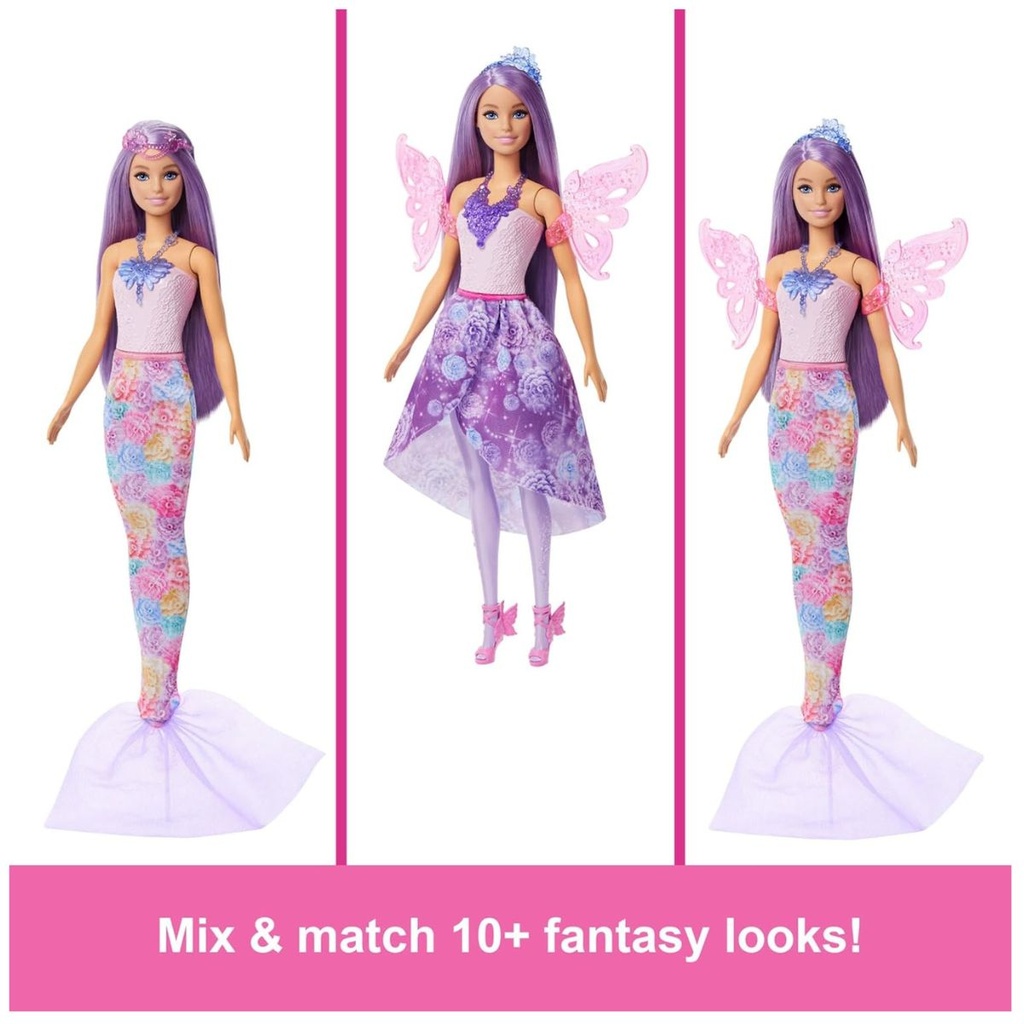 Barbie Doll Fantasy Fashion Pack with 8 Accessories