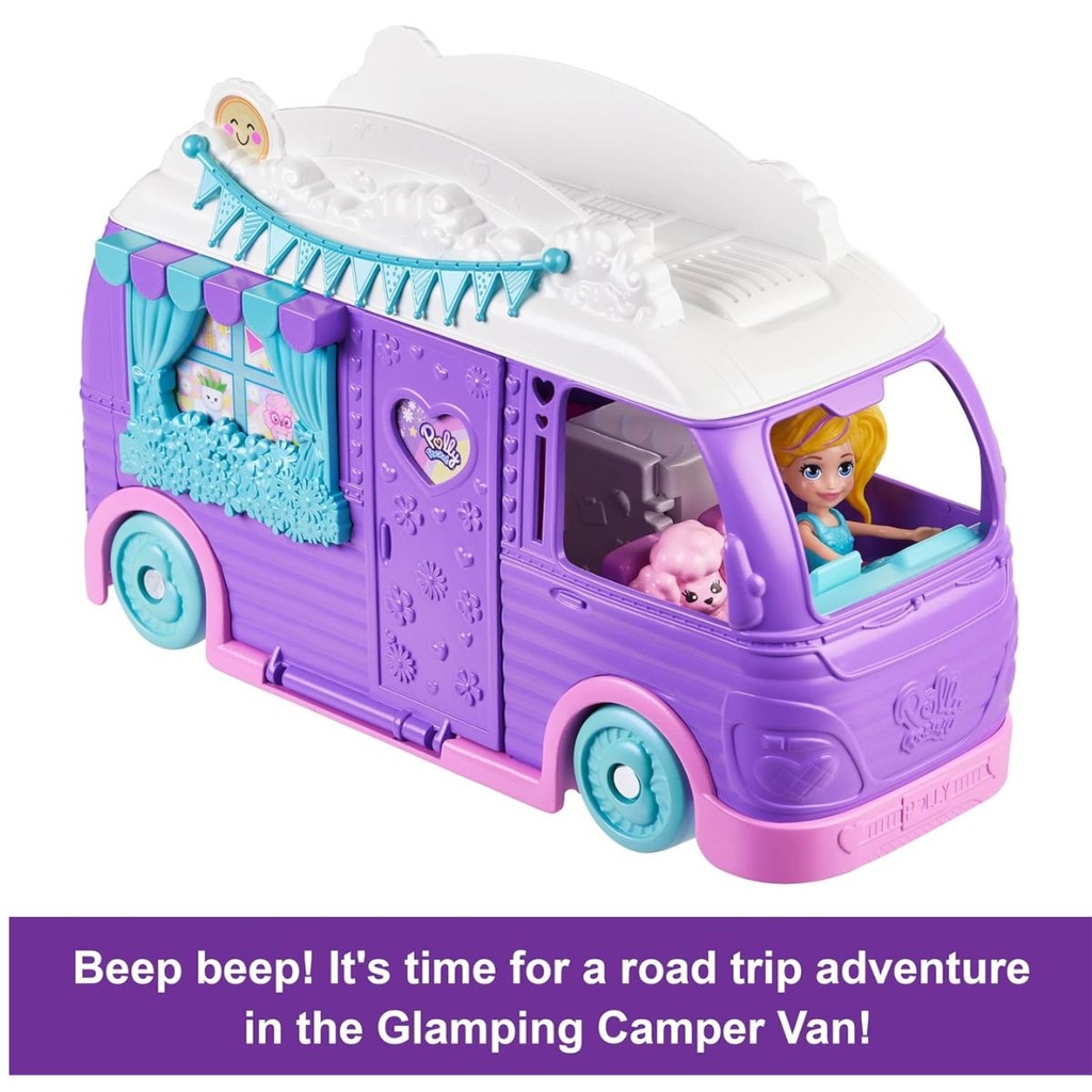 Polly Pocket Glamping Camper Van Playset