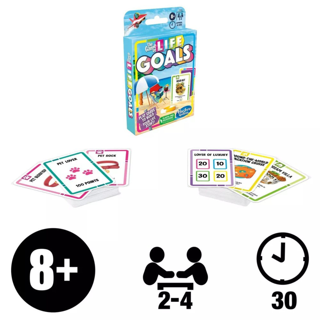 Hasbro The Game Of Life Goals Card Game