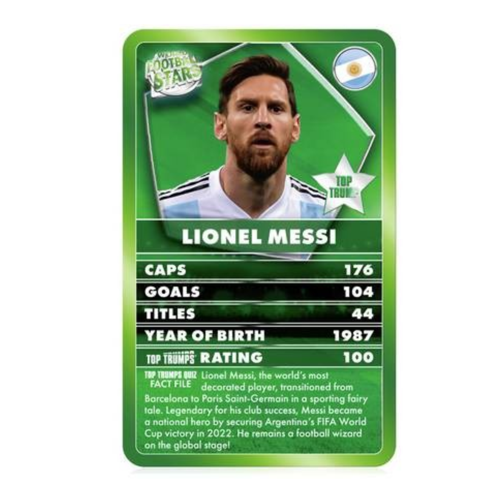 Top Trumps WORLD FOOTBALL STARS SPECIALS
