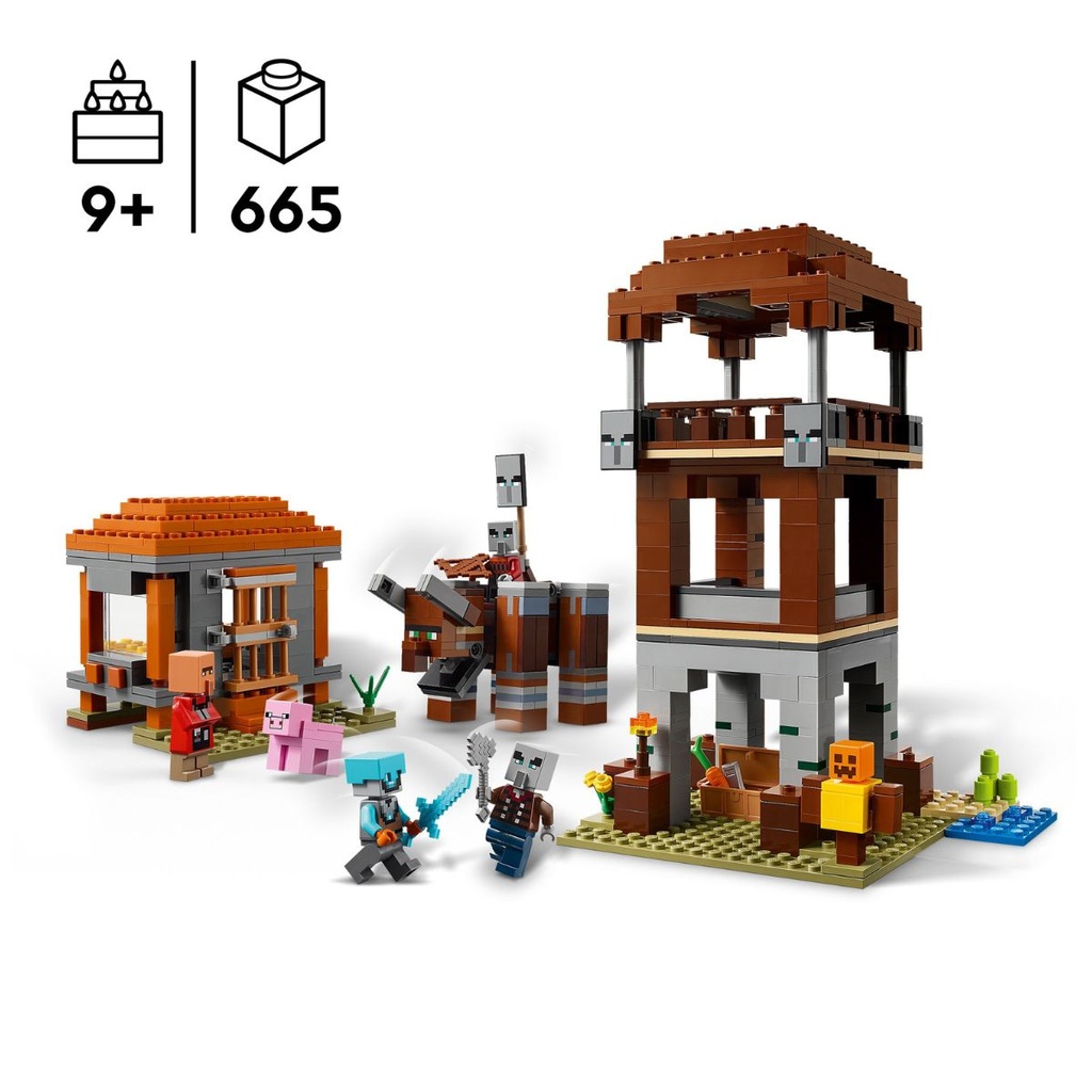 LEGO 21278 Minecraft The Pillager Outpost and Ravager