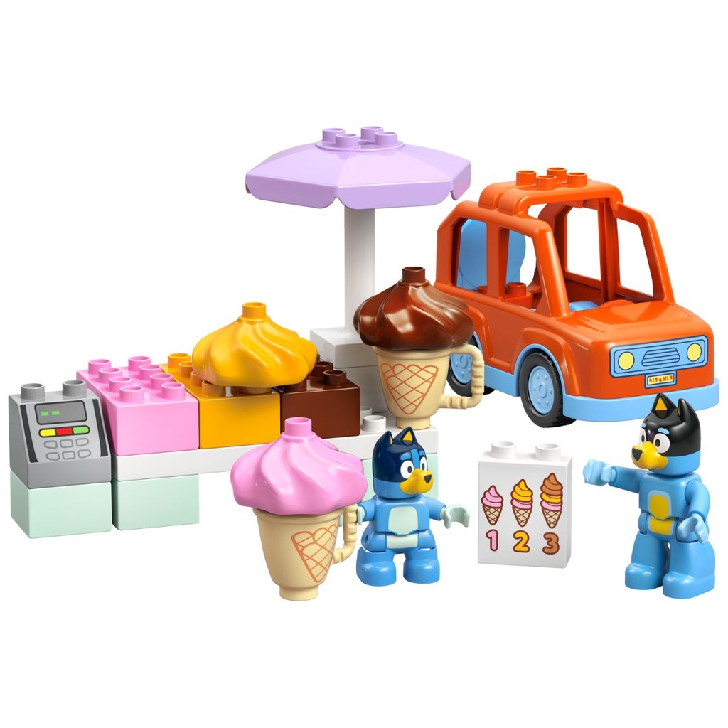 LEGO 10458 DUPLO Bluey Ice Cream Trip with Bluey