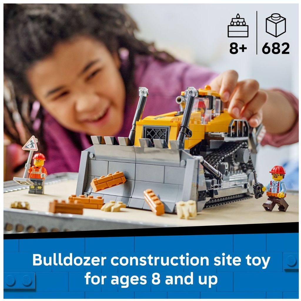 LEGO 60466 City Yellow Bulldozer