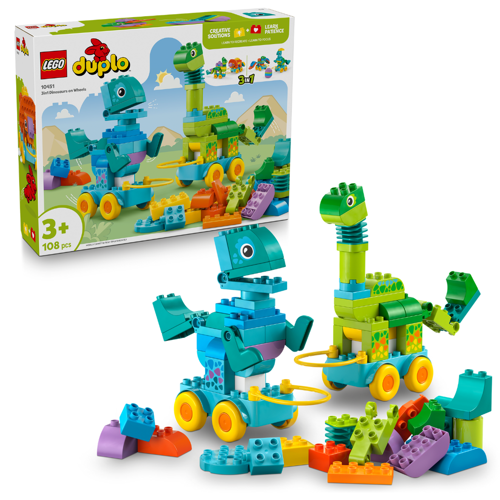 LEGO1045 Duplo 3in1 Dinosaurs on Wheels