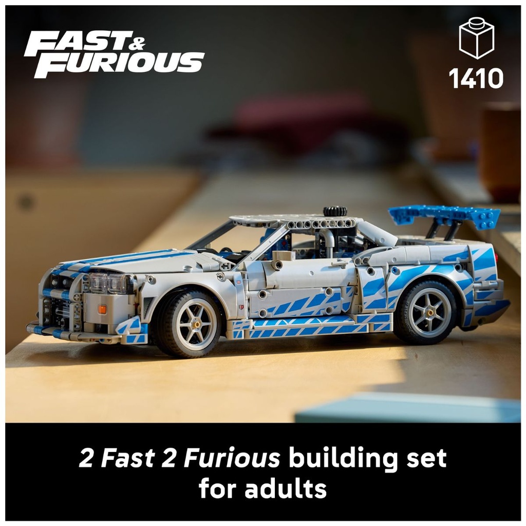 LEGO 42210 Technic 2 Fast 2 Furious Nissan Skyline GT-R (R34) Car