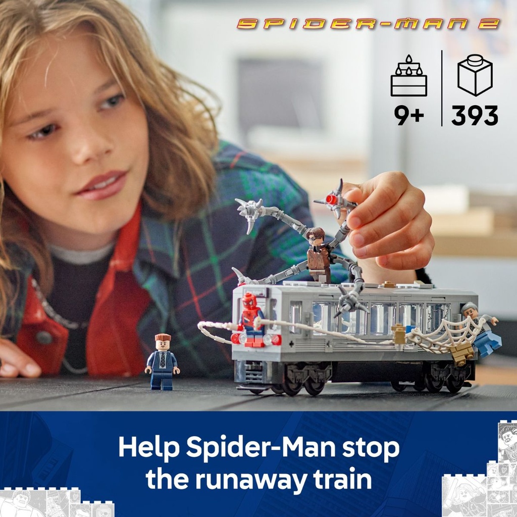 LEGO 76321 Marvel SpiderMan vs. Doc Ock Subway Train Scene