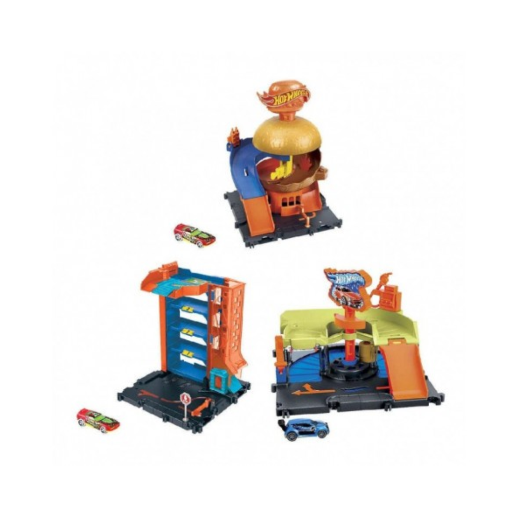 Hot Wheels City Themed Downtown Asst Playset