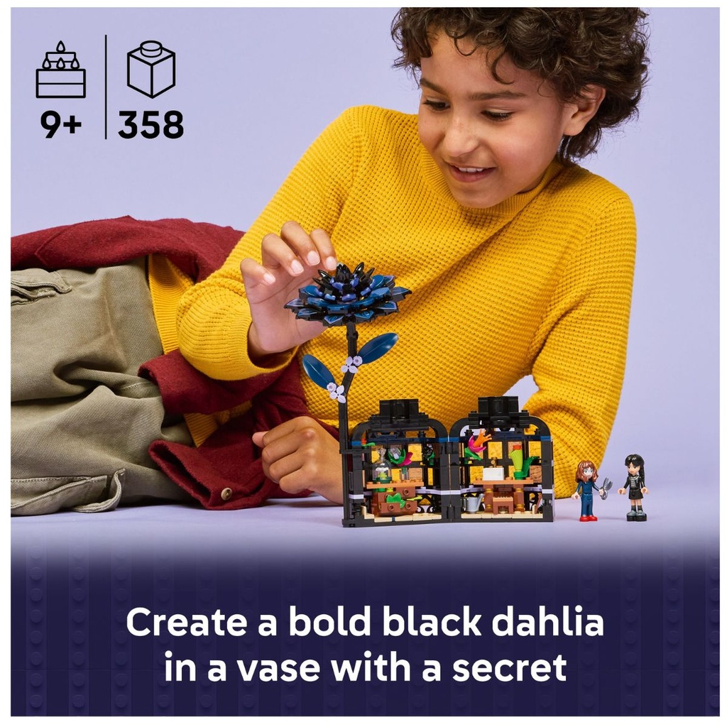LEGO 76784 Wednesday Black Dahlia Flower