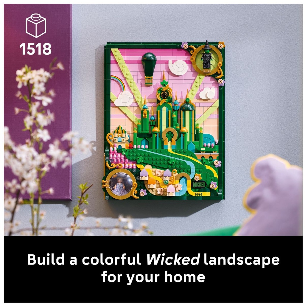 LEGO 75685 Wicked Emerald City Wall Art