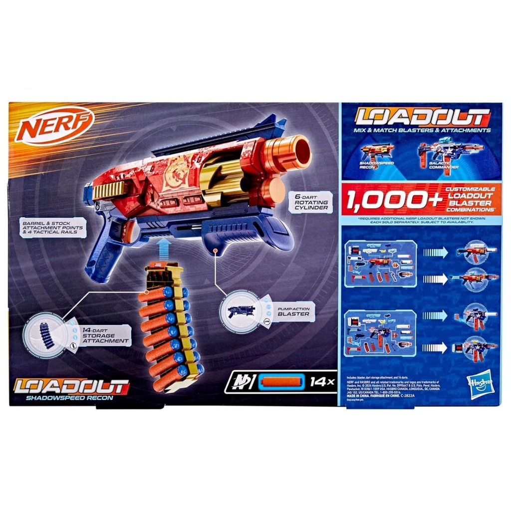 NERF Loadout Shadowspeed Recon Blaster