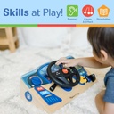 Melissa n Doug Vroom N Zoom Wooden Dashboard Steering Wheel