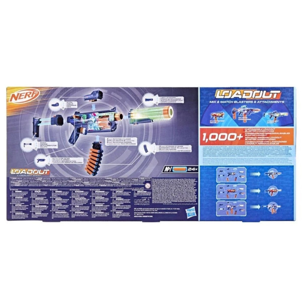 NERF Loadout Cyberlight Ghost Blaster