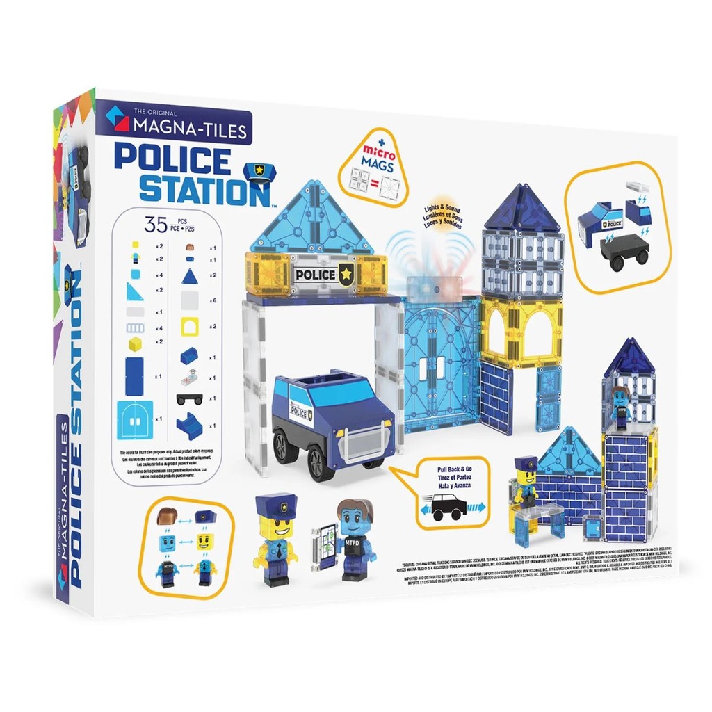 Magna Tiles Police Station