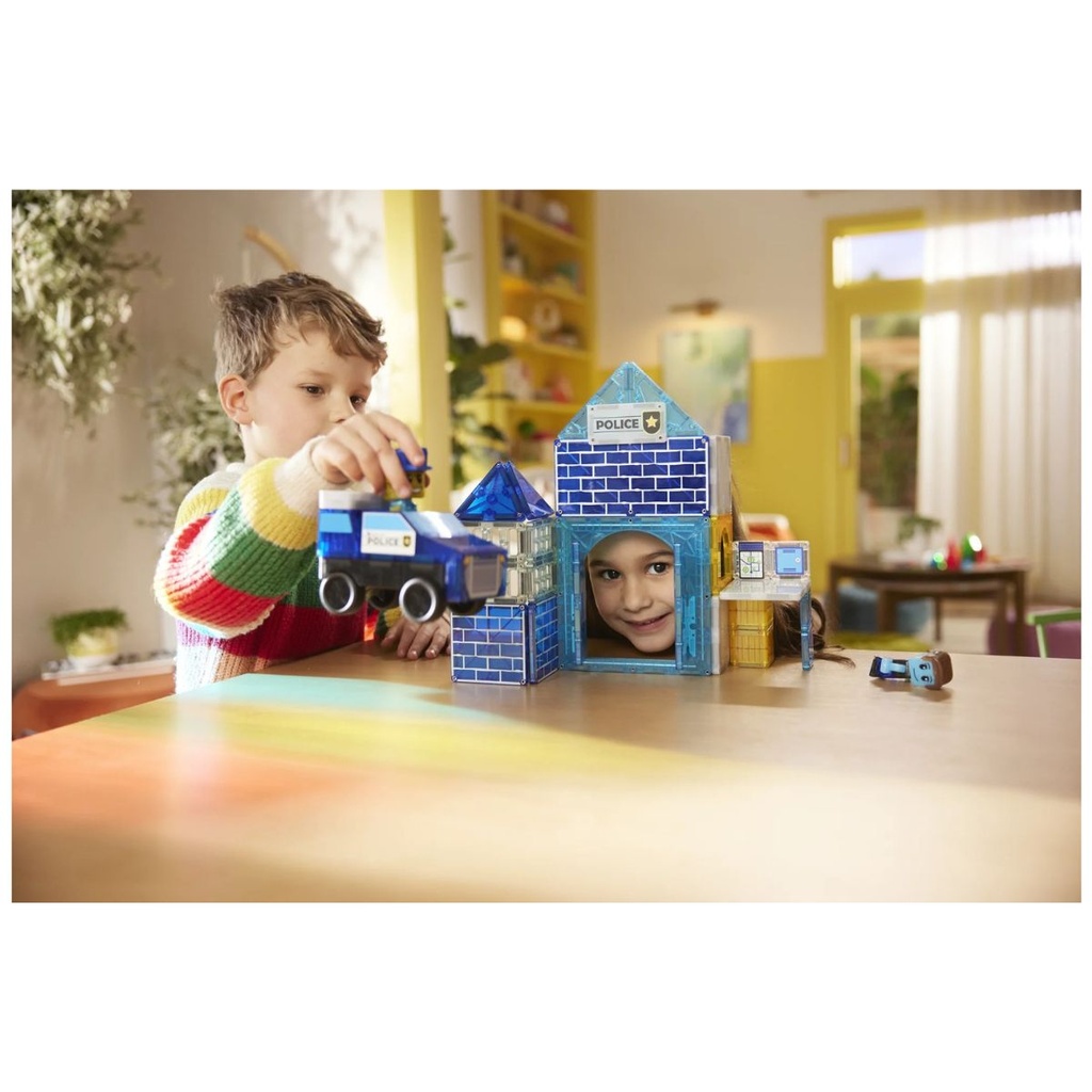 Magna Tiles Police Station