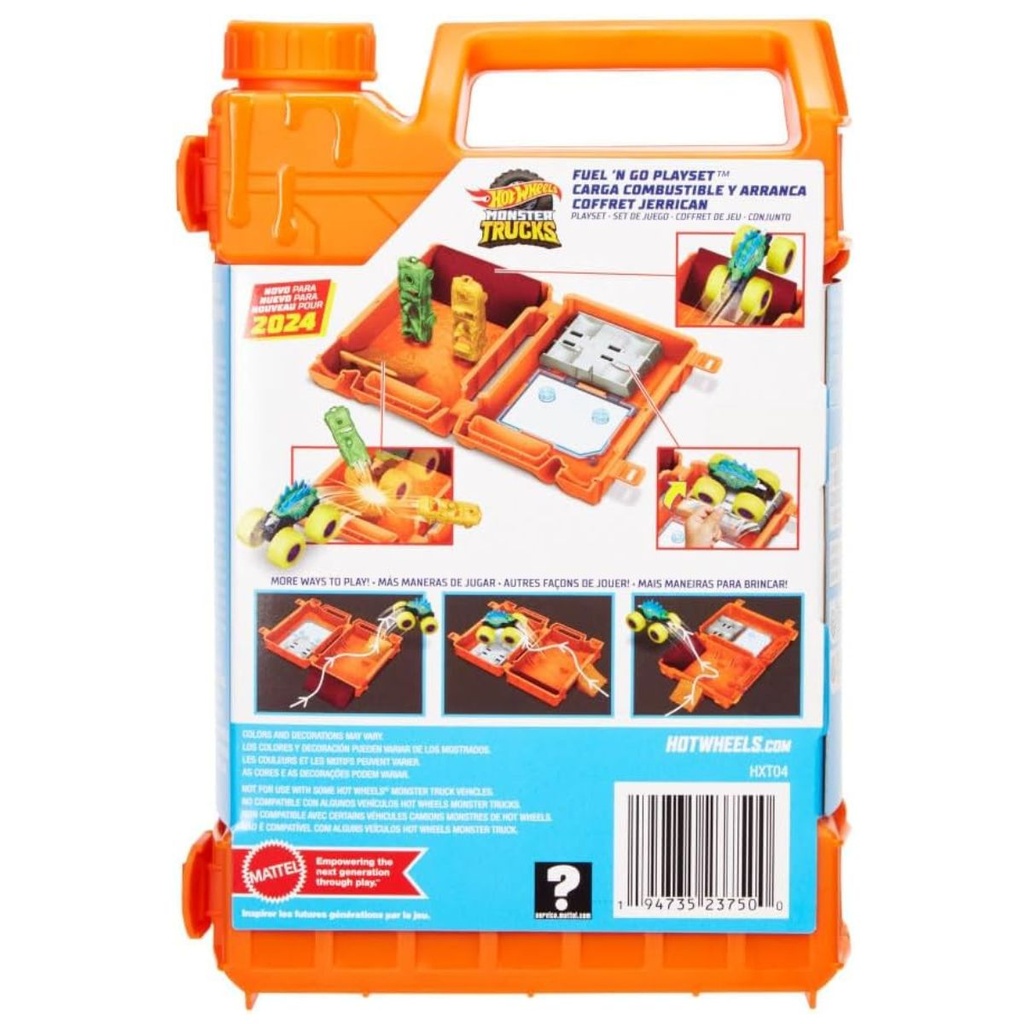 Hot Wheels Monster Trucks 1:64 Fuel N’ Go Gas Playset