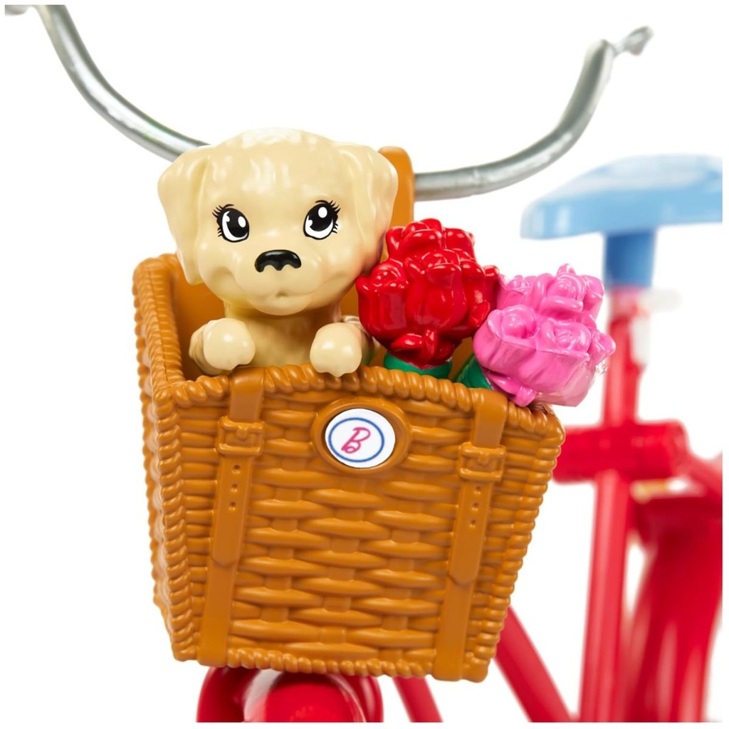 Barbie Pink Passport Holland Doll n Bike Playset