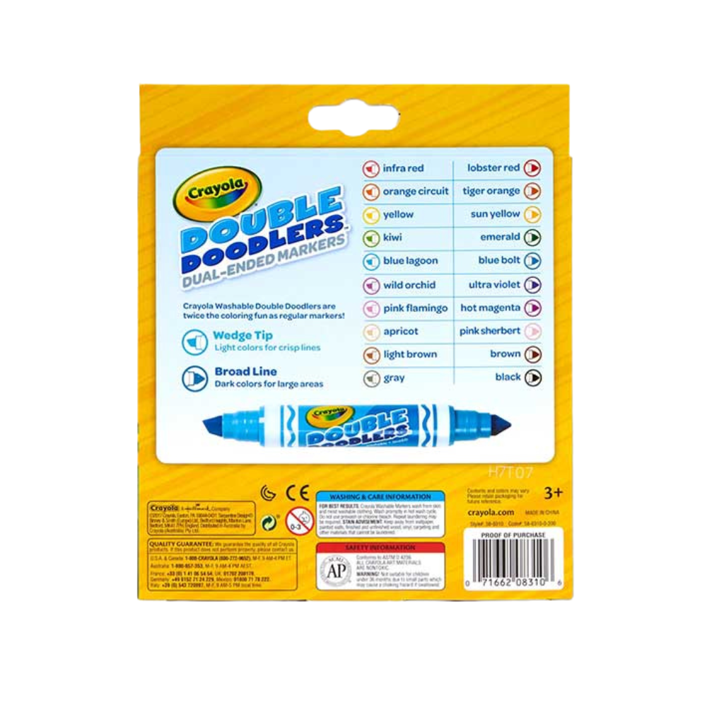 Crayola 10 Ct Double Doodlers Markers