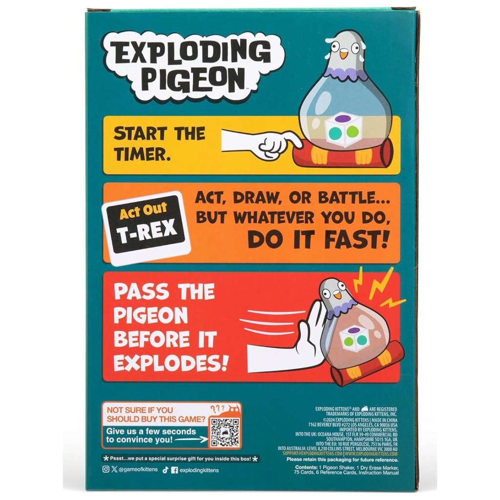 Exploding Pigeons Party Game