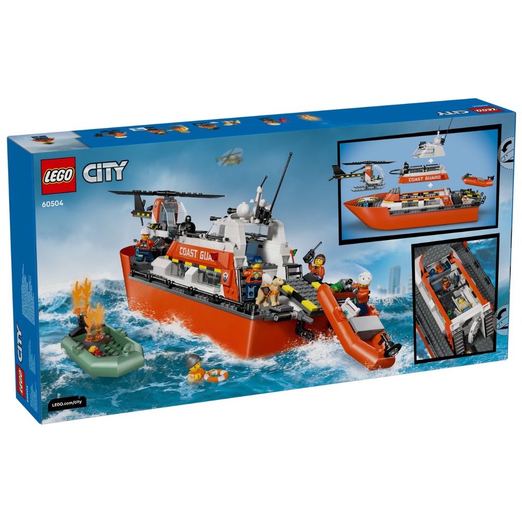 LEGO 60504 City Coast Guard Rescue Boat N Helicopter