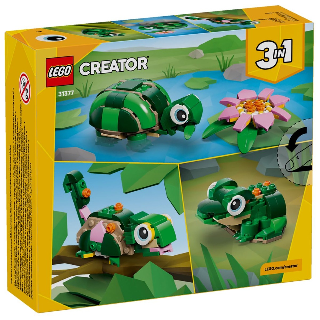 LEGO 31377 Creator Turtle with a Water Lily Flower