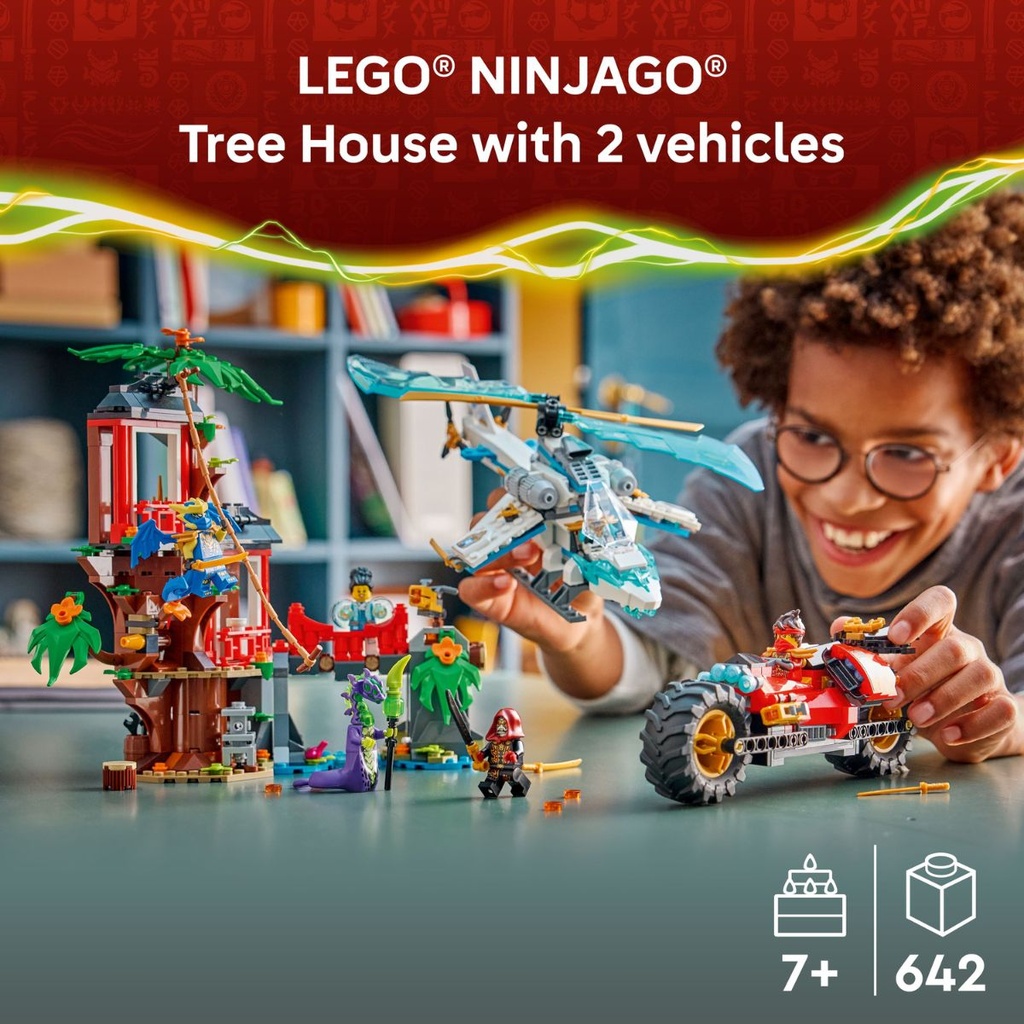 LEGO 71857 NINJAGO Ninja Vehicle Tree House Battle