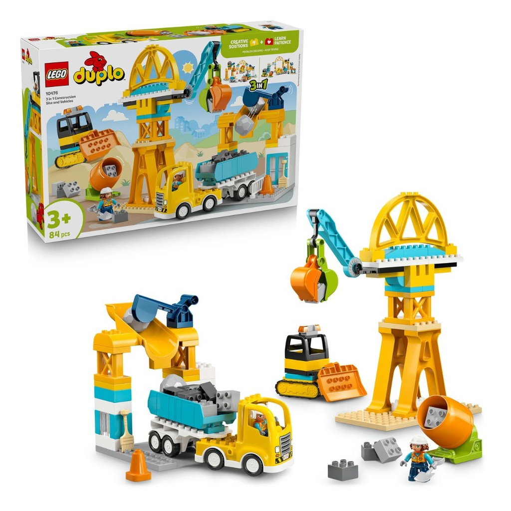 LEGO 10476 DUPLO 3 in 1 Construction Site and Vehicles