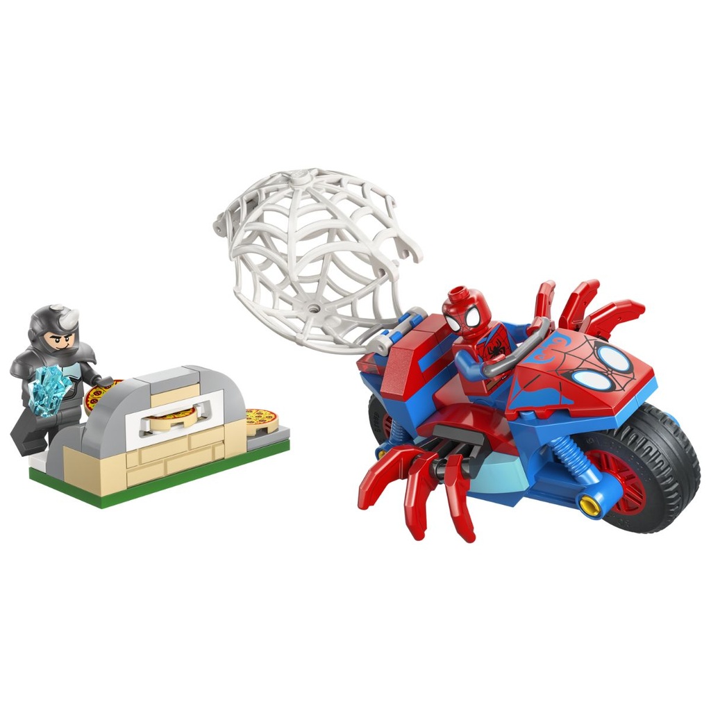 LEGO 11206 Marvel Spidey And His Amazing Friends Spidey on his Motorcycle vs. Rhino