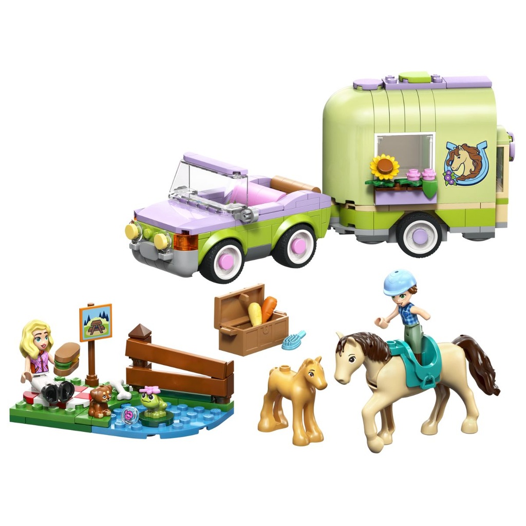 LEGO 42695 Friends Horse N Baby Foal Trailer