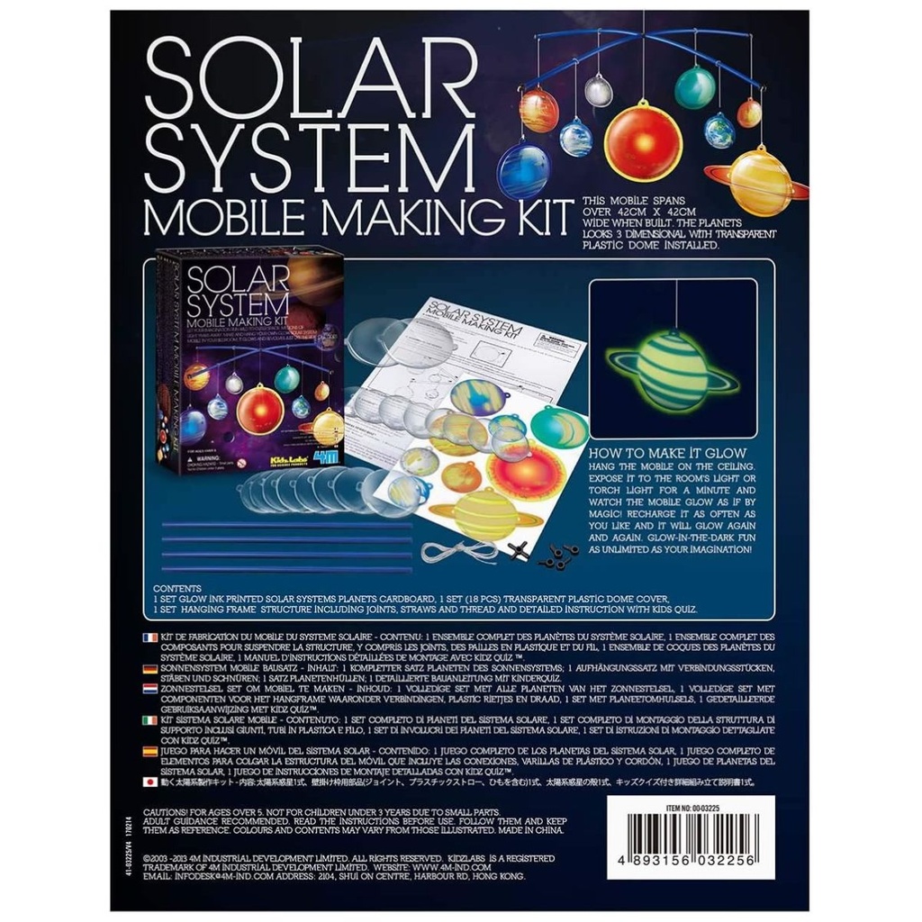 4M Solar System Mobile Making Kit