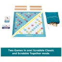 Mattel Games Scrabble Board Game Wood Tiles