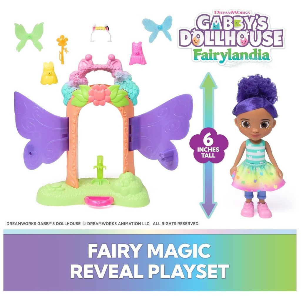 Gabby's Dollhouse Fairy Magic Reveal Playset