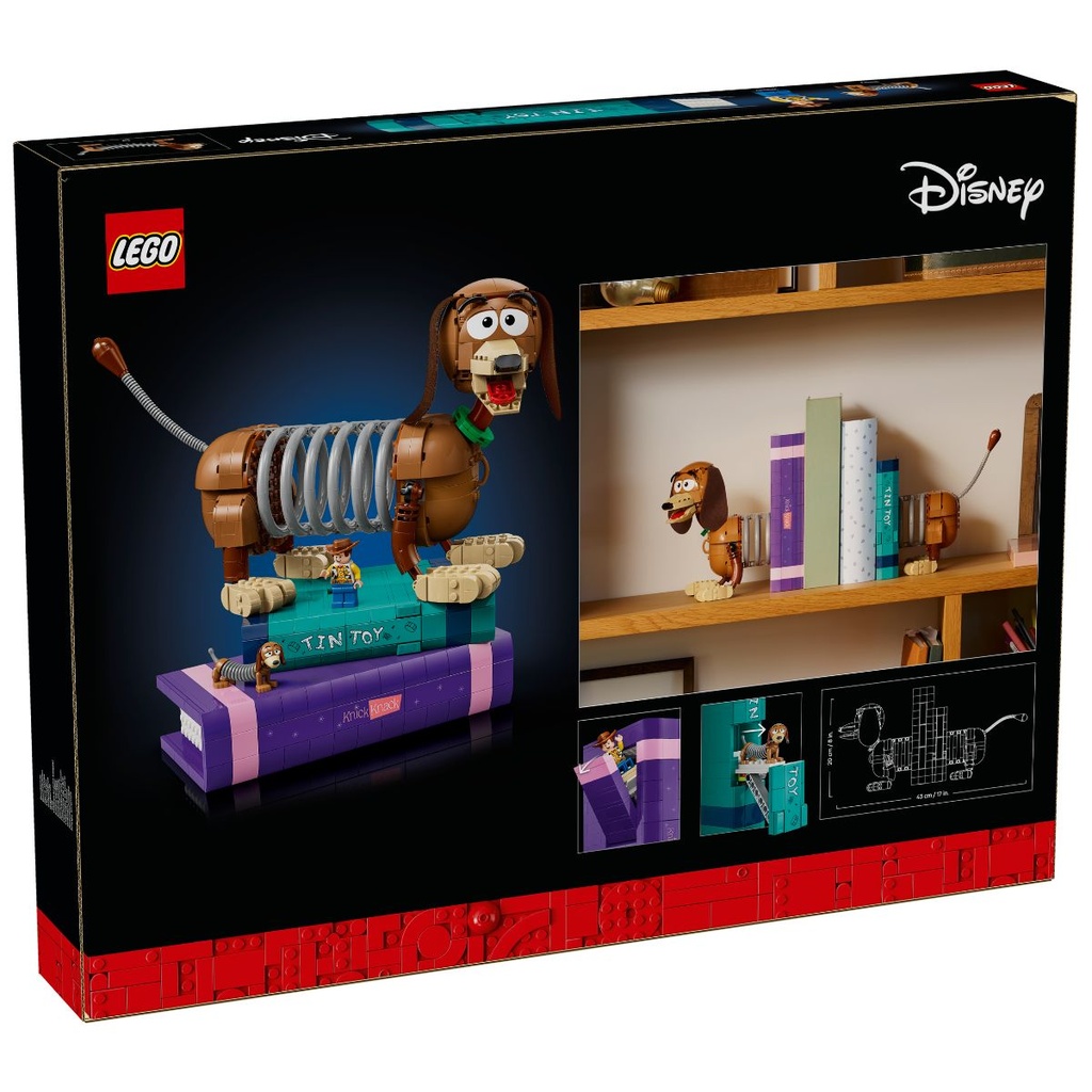 LEGO 43301 Disney and Pixar Toy Story Slinky Dog Bookends