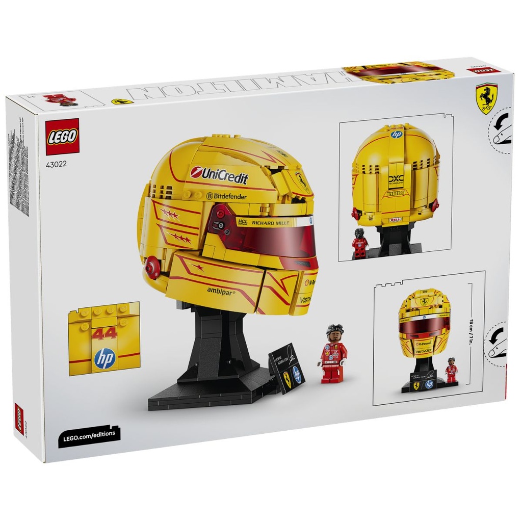 LEGO 43022 Editions Scuderia Ferrari HP Lewis Hamilton Helmet