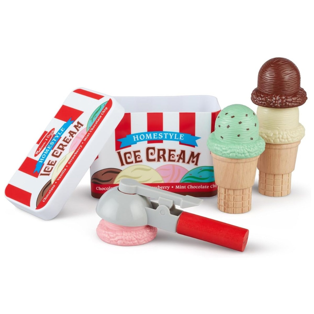 Melissa n Doug Scoop n Stack Ice Cream Cone Playset