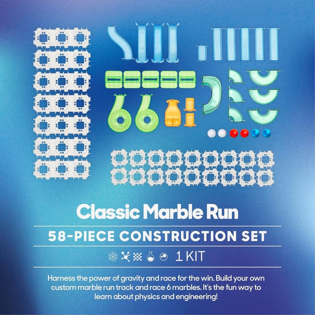 Discovery Mindblown 58pc Classic Marble Run